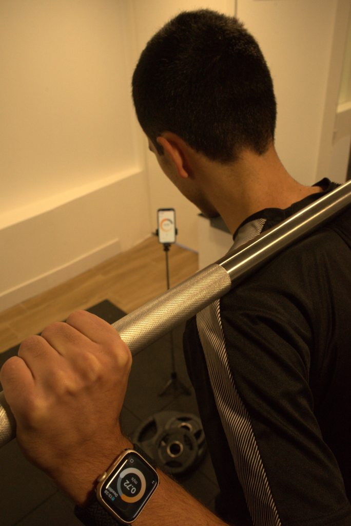 Measure barbell velocity with apple watch