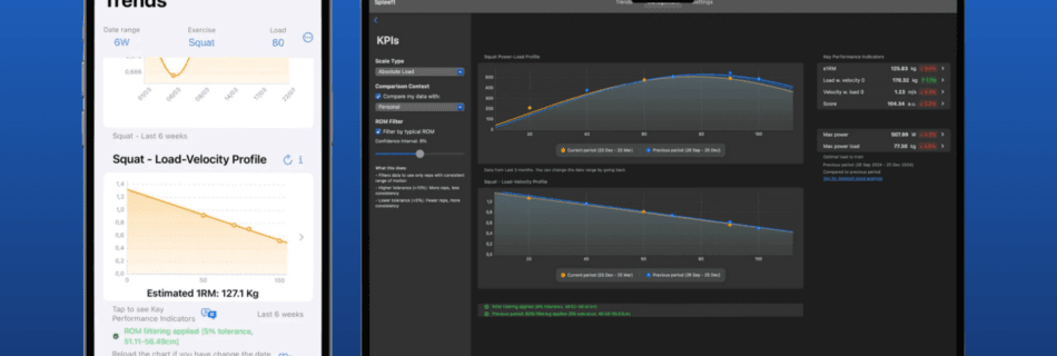 Perfil automático de carga-velocidad y estimación de 1RM con Spleeft